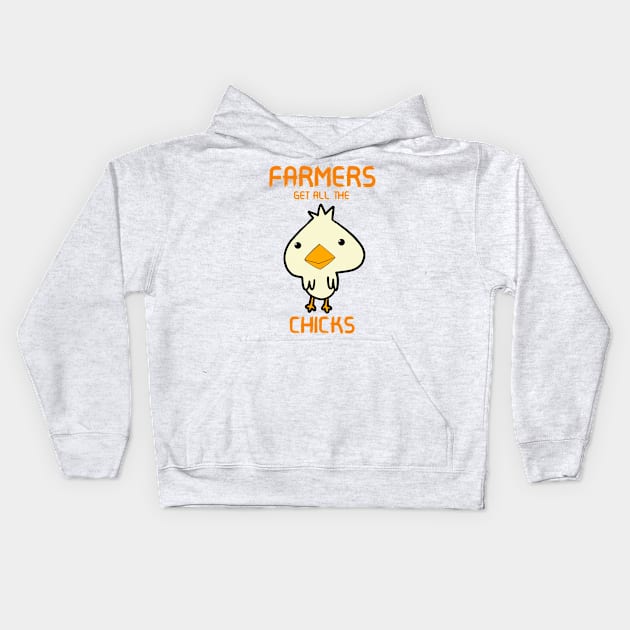 Farmers Get All The Chicks Kids Hoodie by Monster To Me